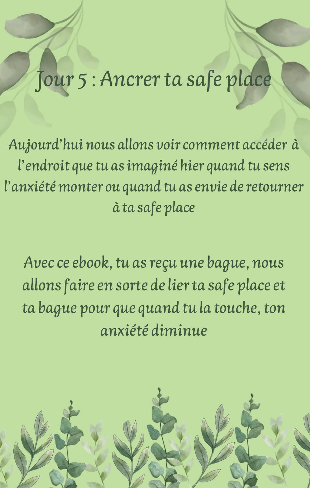 Bague Stella Éclat Doré et ebook "Anxiété : 7 jours pour t'aider à te retrouver"