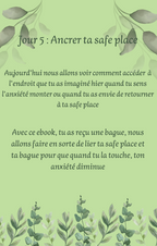 Bague Stella Éclat Doré et ebook "Anxiété : 7 jours pour t'aider à te retrouver"