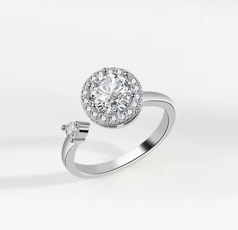 Bague Stella Éclat Argent et ebook "Anxiété : 7 jours pour t'aider à te retrouver"